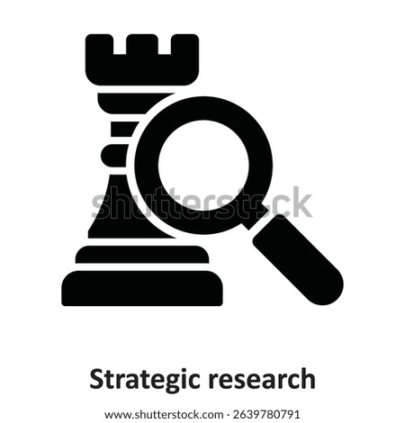Strategic research Vector Icon which can easily modify or edit
