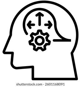 Strategic Response icon line vector illustration