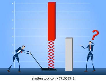 Strategic rise of business man