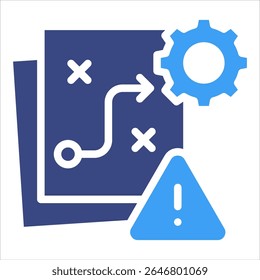 Elemento De Icono De Riesgo Estratégico Para Diseño