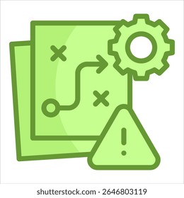Elemento De Icono De Riesgo Estratégico Para Diseño