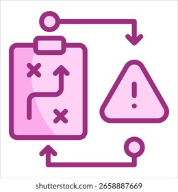 Strategic Risk Icon Element For Design