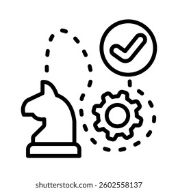Strategic Roadmap Icon Element for Design