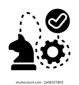 Strategic Roadmap Icon Element for Design