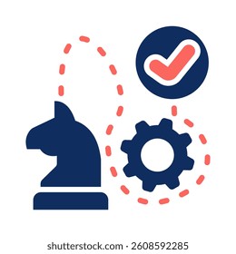 Strategic Roadmap Icon Element for Design