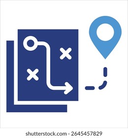 Icon-Element der strategischen Roadmap für Design