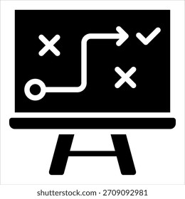 Strategic Roadmap Icon Element For Design