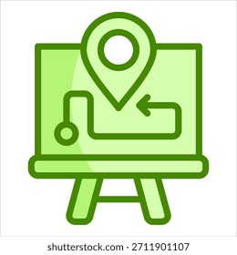 Elemento De Icono De Hoja De Ruta Estratégica Para El Diseño