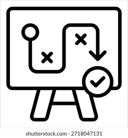Elemento De Icono De Hoja De Ruta Estratégica Para El Diseño