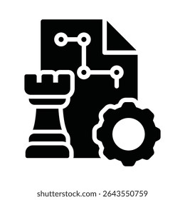 Strategic search Vector Icon which can easily modify or edit
