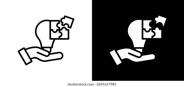 Strategic Solutions Icon doublestyle Vector Illustration