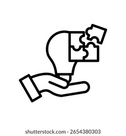 Strategic Solutions Icon Line Vector Illustration