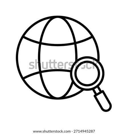 Strategic Sourcing Outline Icon Vector Illustration