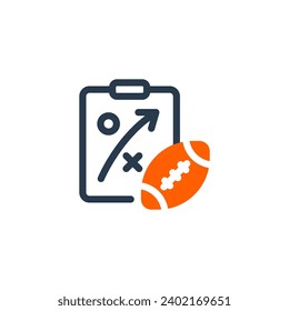 Strategic Strategy Vector Icon Illustration for Game Plan