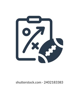 Ilustración de icono del vector estratégico para el plan de juego