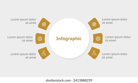 Strategic Success Blueprint: Dive into Startup Project Development with a Sleek Ring-Pie Infographic, Unveiling the Six Key Phases. Modern Flat Vector Illustration for Dynamic Data Visualization!