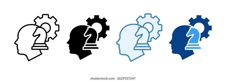 Strategic Thinkin Icon Set Multiple Style Collection