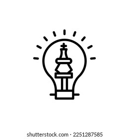 Strategic Thinking icon in vector. Logotype