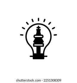Icono de Pensamiento Estratégico en vector. Logotipo