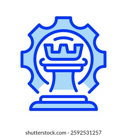 Strategic Thinking line icon. Universal creative premium symbol. Vector sign icon logo template. Vector illustration
