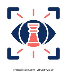 Strategic Vision Icon Element for Design