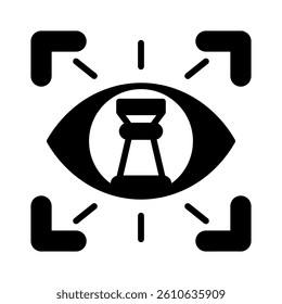 Strategic Vision Icon Element for Design