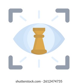 Strategic Vision Icon Element for Design