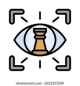 Elemento de icono de visión estratégica para el diseño