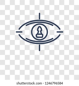 strategic Vision icon. Trendy strategic Vision logo concept on transparent background from Startup Strategy and Success collection