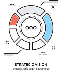 Strategic Vision Vector Icon