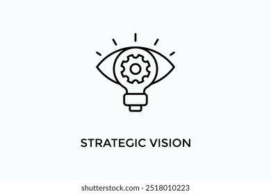 Strategische Vision, Vektorsymbol oder Logo-Illustration