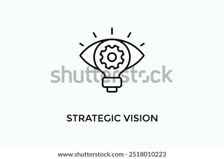 Strategic Vision Vector Icon Or Logo Illustration