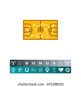 Strategical Basketball Game Plan Icon