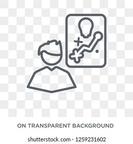 Strategical planning icon. Strategical planning design concept from Strategy 50 collection. Simple element vector illustration on transparent background.
