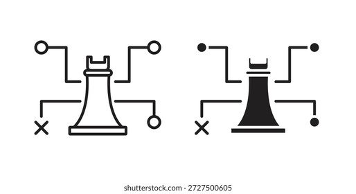 Strategical planning icon isolated vector Illustration. Vector pictogram for web and app