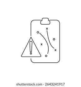 Strategical planning outlined icon vector collection
