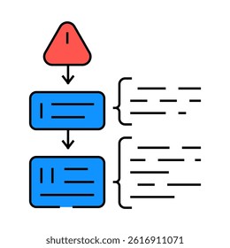 strategies risk line icon vector. strategies risk sign. isolated symbol illustration