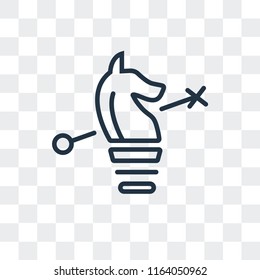 Strategies vector icon isolated on transparent background, Strategies logo concept