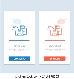Strategy, Advantage, Business, Chess, Finance, Tactic  Blue and Red Download and Buy Now web Widget Card Template
