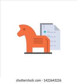 Strategy, Advantage, Business, Chess, Finance, Tactic  Flat Color Icon. Vector icon banner Template