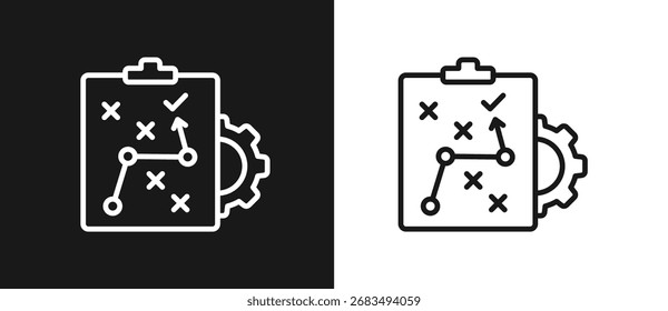 Estrategia En Fondo Blanco Y Negro