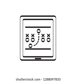 strategy board american football  icon outline