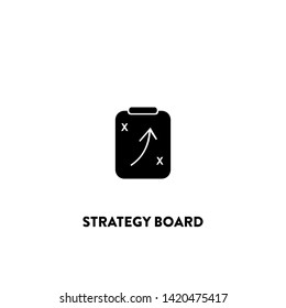 strategy board icon vector. strategy board sign on white background. strategy board icon for web and app