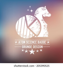 Strategy business badge on blur background,vector