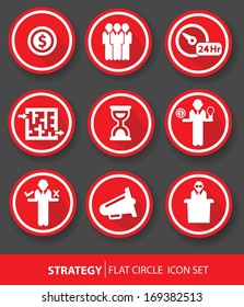 Strategy & Business concept buttons,vector