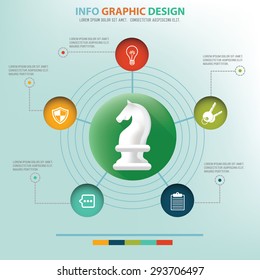 Strategy of business connection design info graphic design,clean vector