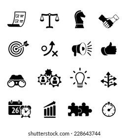 Strategy and Business Icon set 