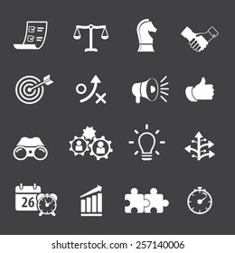 Strategy and Business Icon set