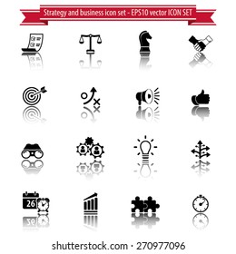 Strategy and Business Icon set