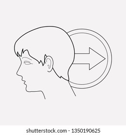 Strategy change icon line element. Vector illustration of strategy change icon line isolated on clean background for your web mobile app logo design.